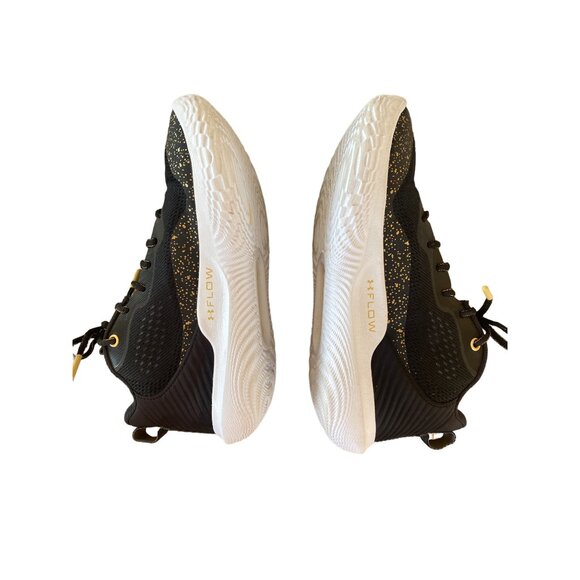 UnderArmour Women's 10 Flow Breakthru 2 Black/Gold Basketball Shoes Sneakers - Picture 7 of 17